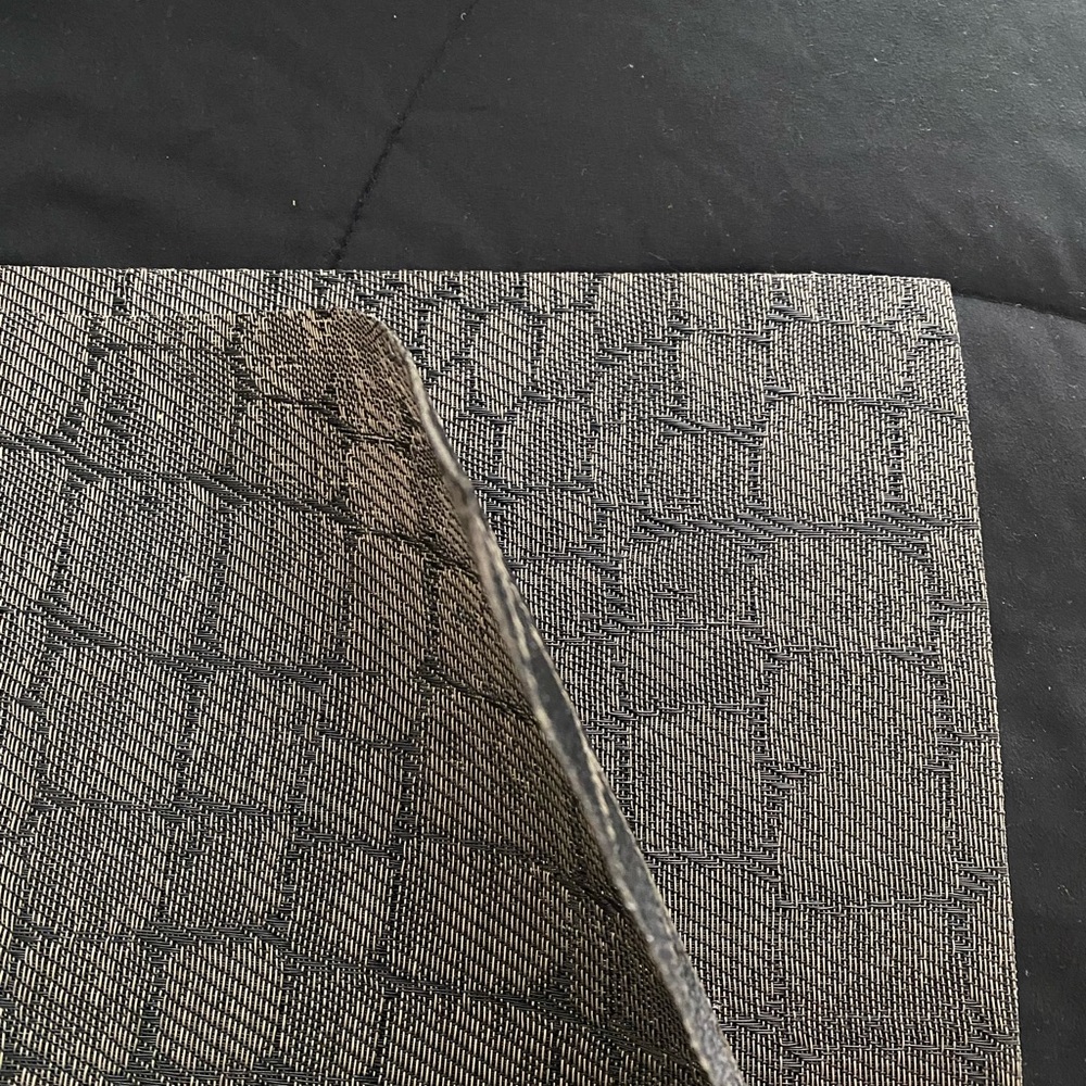 Textured Black and Gray placemat Set of 8 - Picture 5 of 5